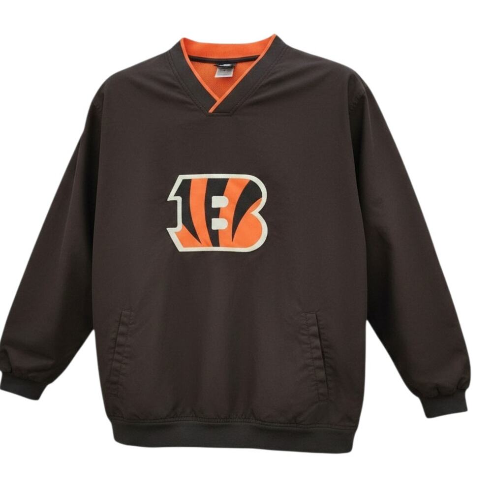 NFL Team Apparel 2XL Cincinnati Bengals Black Long Sleeve Pullover